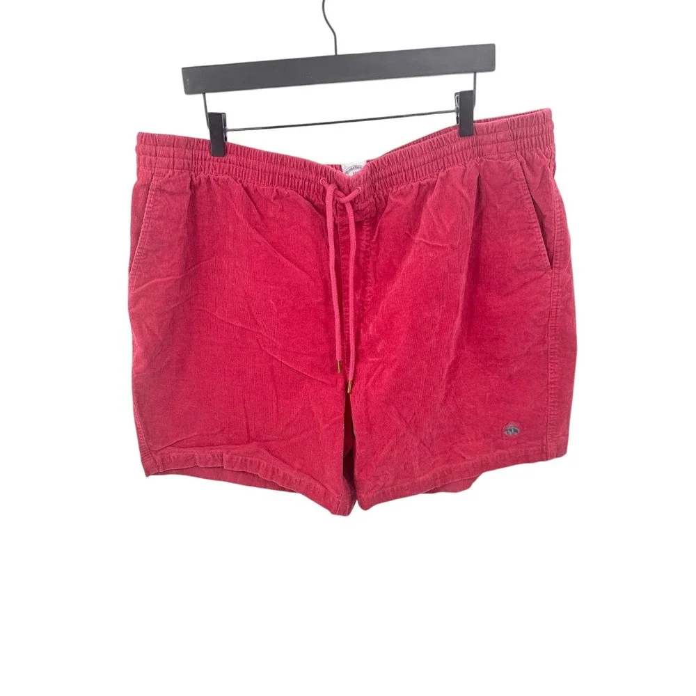 Brooks Brothers Corduroy Drawstring Shorts Pink/Red Size XXL